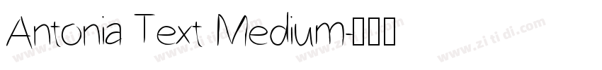 Antonia Text Medium字体转换